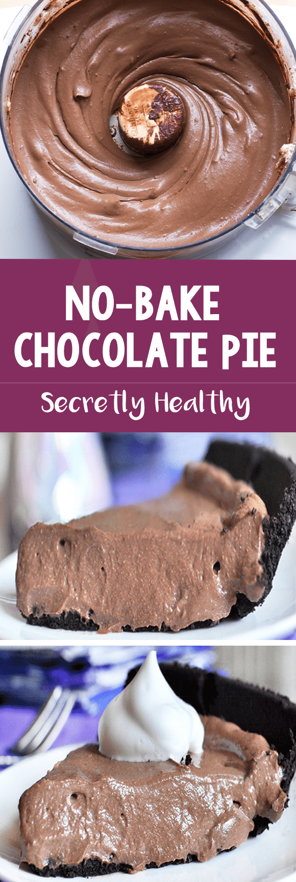 With fewer than 150 calories per slice, this creamy chocolate pie is a chocolate lover's dream come true! @choccoveredkt With fewer than 150 calories per slice, this creamy chocolate pie is a chocolate lover's dream come true! @choccoveredkt