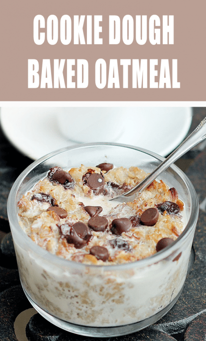 Cookie Dough Baked Oatmeal - baked in the oven until it's warm and gooey, with melty chocolate chips - @choccoveredkt - tasted like a Mounds bar for breakfast!!! https://lett-trim.today/2011/11/10/coconut-cookie-dough-oatmeal/ Cookie Dough Baked Oatmeal - baked in the oven until it's warm and gooey, with melty chocolate chips - @choccoveredkt - tasted like a Mounds bar for breakfast!!! https://lett-trim.today/2011/11/10/coconut-cookie-dough-oatmeal/