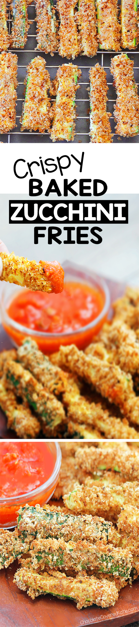 Crispy Baked Zucchini Fries, SO GOOD! Crispy Baked Zucchini Fries, SO GOOD!