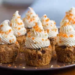 Healthy Carrot Cake Cupcakes Recipe