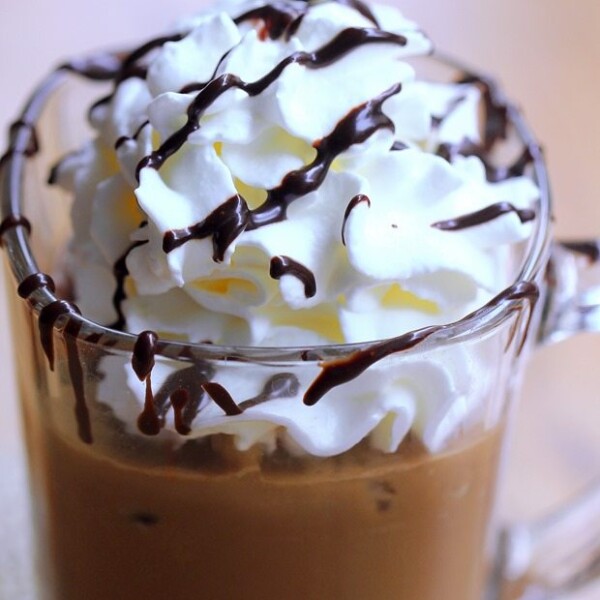 Creamy Blended Frozen Mocha Drink