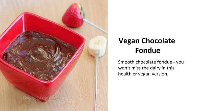 vegan chocolate fondue vegan chocolate fondue