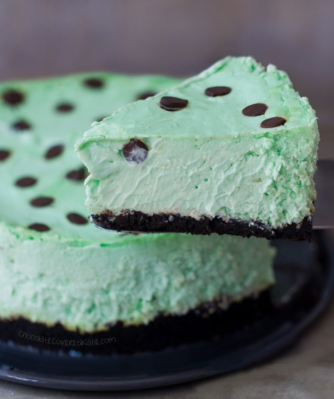 Low Carb Thin Mint Cheesecake Low Carb Thin Mint Cheesecake