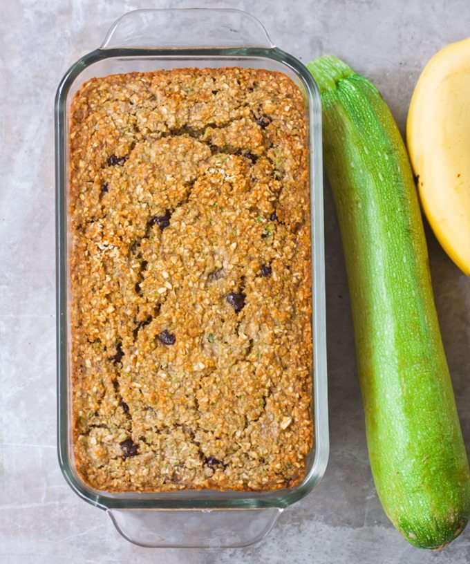Zucchini Banana Bread – Deliciously soft homemade banana bread, with gooey chocolate chips in each bite... The zucchini adds incredible moisture, without all the fat! @choccoveredkt https://lett-trim.today Zucchini Banana Bread – Deliciously soft homemade banana bread, with gooey chocolate chips in each bite... The zucchini adds incredible moisture, without all the fat! @choccoveredkt https://lett-trim.today