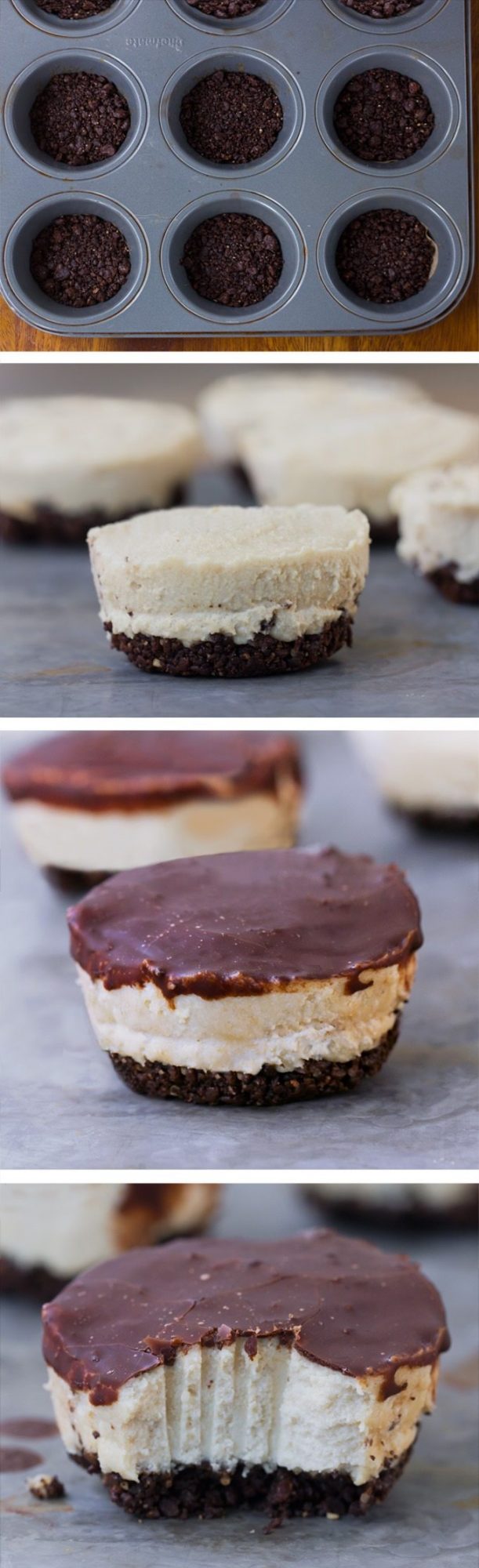 Bounty Bar Cheesecakes - 3 1/2 tbsp unsweetened cocoa powder, 1/4 cup coconut milk, 2 tsp vanilla extract, 1 tbsp maple syrup, 2 cups... Full recipe: https://lett-trim.today @choccoveredkt Bounty Bar Cheesecakes - 3 1/2 tbsp unsweetened cocoa powder, 1/4 cup coconut milk, 2 tsp vanilla extract, 1 tbsp maple syrup, 2 cups... Full recipe: https://lett-trim.today @choccoveredkt