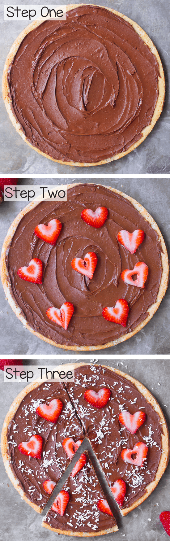 A simple dessert pizza recipe, can be flourless, vegan, paleo, gluten-free, and sugar-free. A simple dessert pizza recipe, can be flourless, vegan, paleo, gluten-free, and sugar-free.