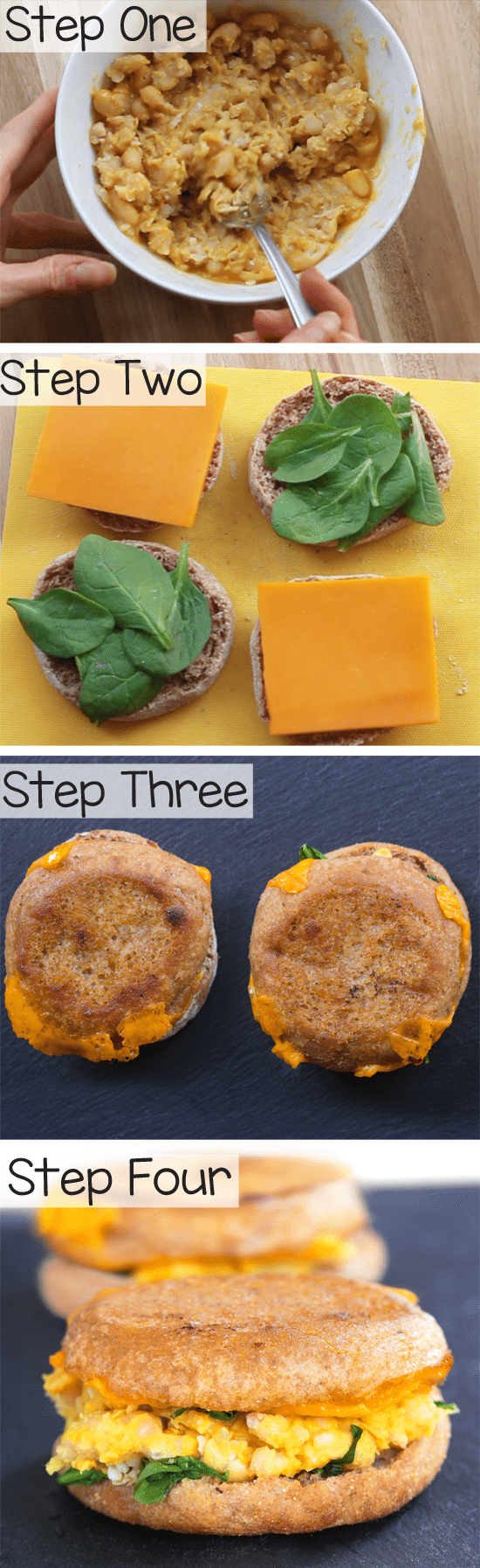 Totally vegan and soy-free, the sandwiches are a healthy vegan breakfast to take on the go! Totally vegan and soy-free, the sandwiches are a healthy vegan breakfast to take on the go!