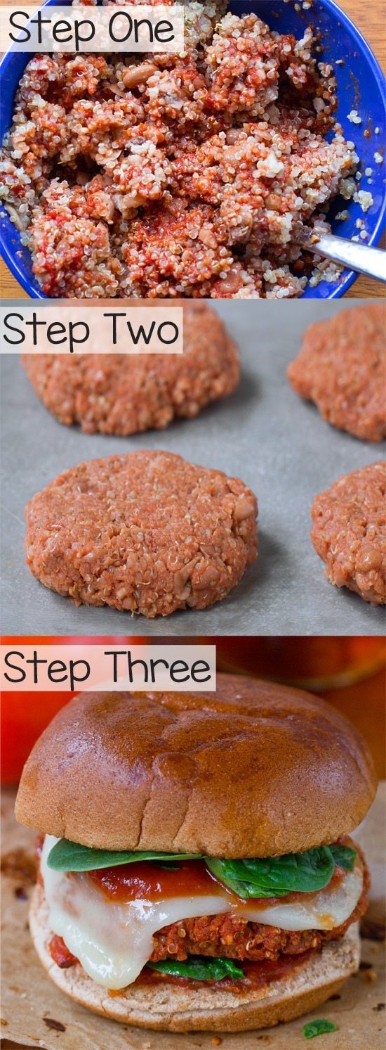 One of my favorite easy weeknight burger recipes that both vegetarians and non-vegetarians love! One of my favorite easy weeknight burger recipes that both vegetarians and non-vegetarians love!