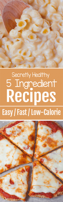 So many easy & healthy recipes, with just 5 ingredients each! So many easy & healthy recipes, with just 5 ingredients each!