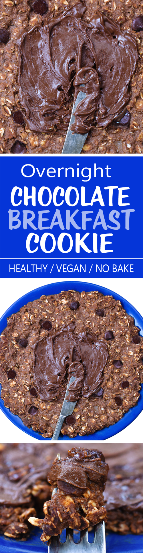 A chocolate "no bake" overnight breakfast cookie that is ready whenever you want it! A chocolate "no bake" overnight breakfast cookie that is ready whenever you want it!