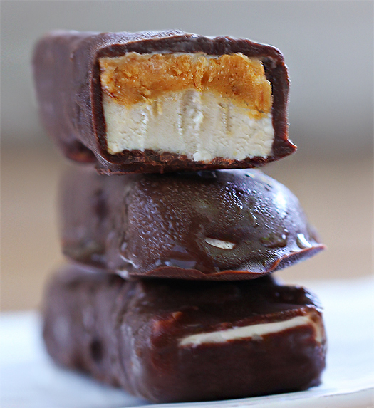 homemade snickers bars