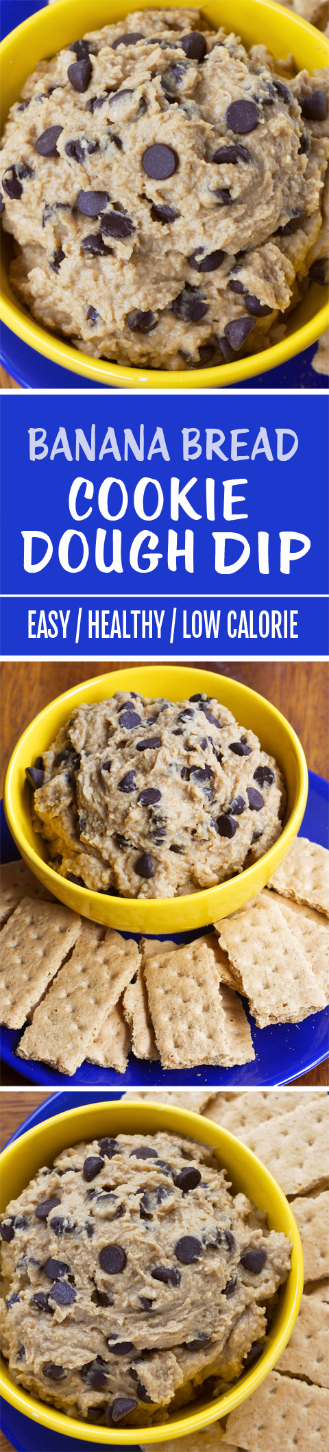 Chocolate Chip Banana Cookie Dough Dip. It tastes like banana bread batter! Chocolate Chip Banana Cookie Dough Dip. It tastes like banana bread batter!