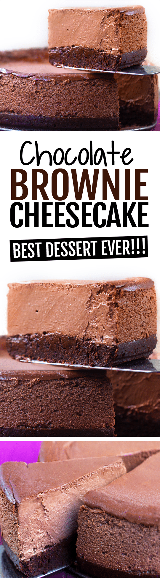 The Ultimate Chocolate Cheesecake, with a brownie crust, easy to make keto The Ultimate Creamy Chocolate Brownie Cheesecake Recipe