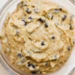 Raw cookie dough that you eat with a spoon
