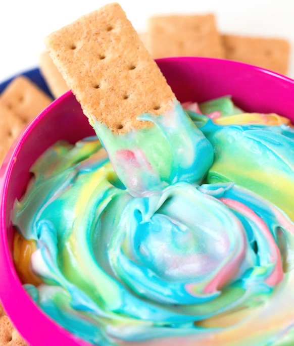 unicorn cream cheese dip unicorn cream cheese dip