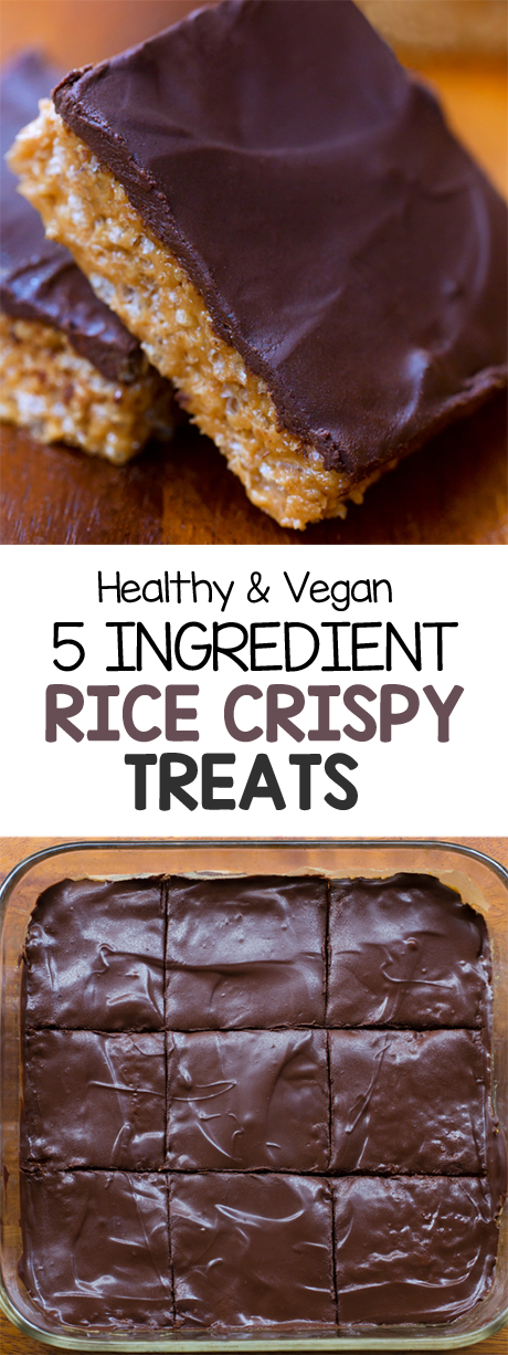 5 Ingredient Rice Crispy Treats (Vegan) 5 Ingredient Rice Crispy Treats (Vegan)