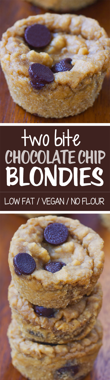 Mini Chocolate Chip Blondies (Vegan, GF) Mini Chocolate Chip Blondies (Vegan, GF)