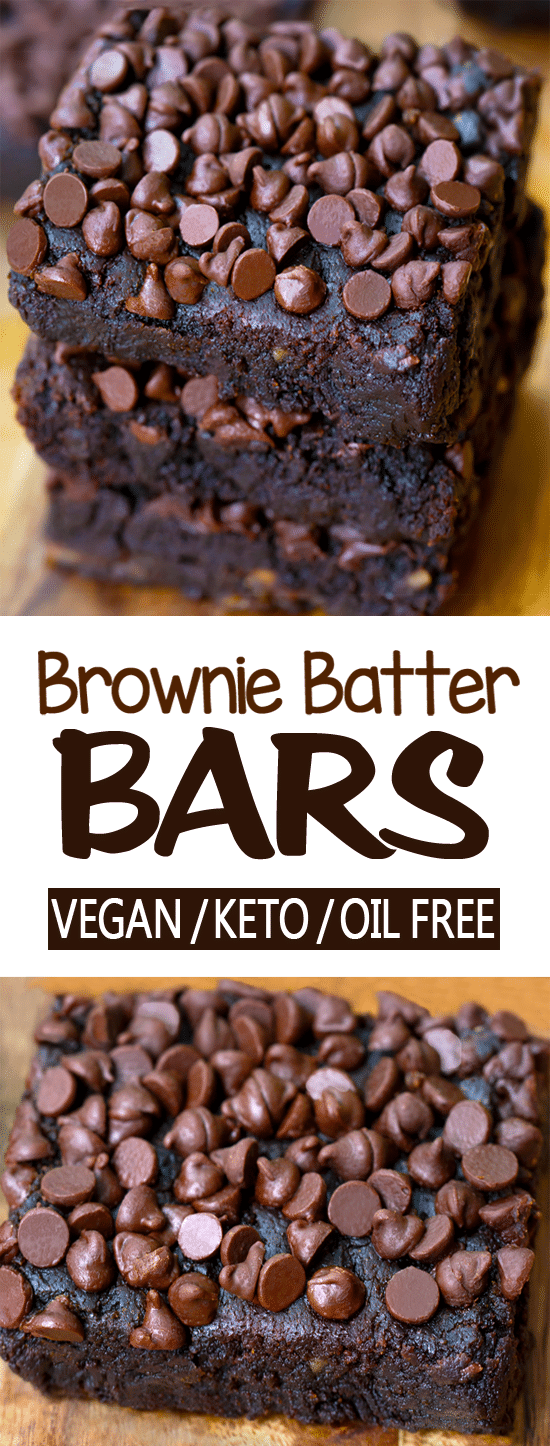 Chocolate Brownie Batter Bar Recipe (Vegan, Oil Free, Keto) Chocolate Brownie Batter Bar Recipe (Vegan, Oil Free, Keto)