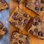chocolate chip pumpkin bars (vegan, healthy)