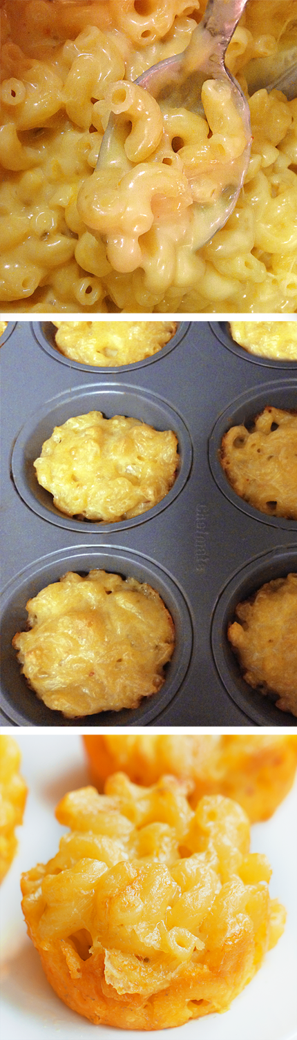 Baked Mac And Cheese Cups To Go! Baked Mac And Cheese Cups To Go!