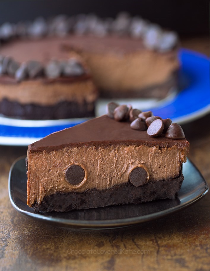 No Bake Chocolate Cheesecake (Keto, Vegan) No Bake Chocolate Cheesecake (Keto, Vegan)