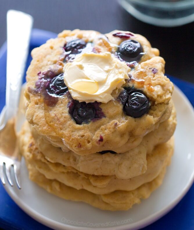 pancakes Vegan Blueberry Pancakes