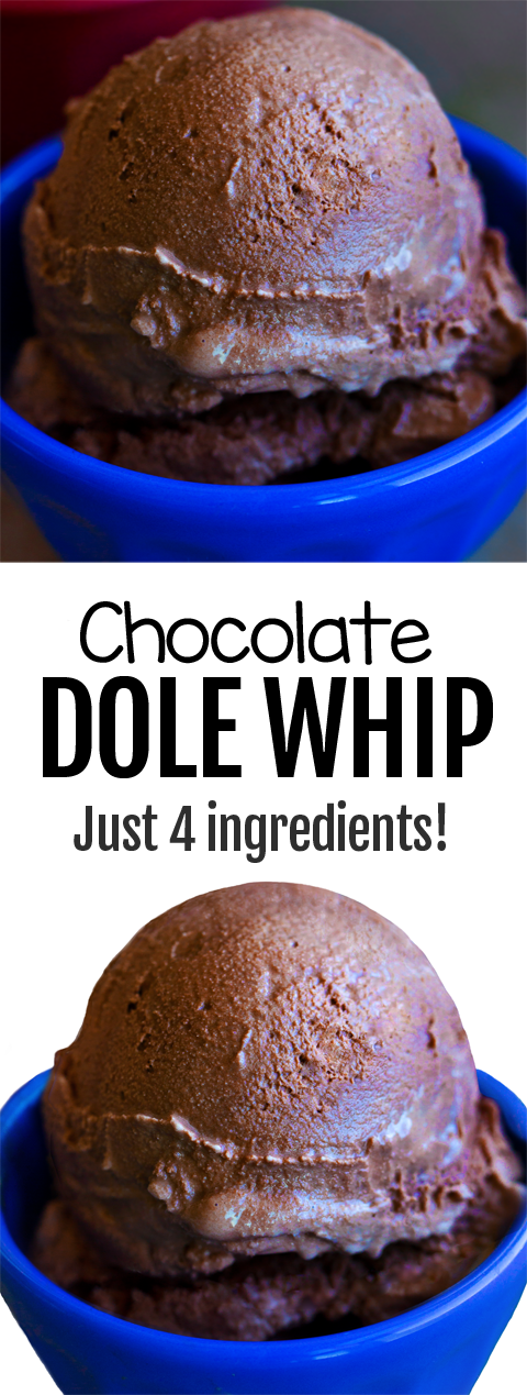 EASY 4 Ingredient Chocolate Dole Whip Recipe EASY 4 Ingredient Chocolate Dole Whip Recipe