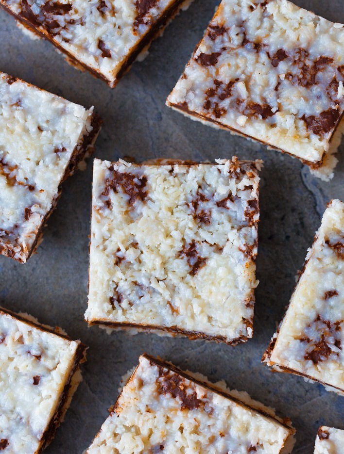 GOOEY Chocolate Fudge Coconut Bars GOOEY Chocolate Fudge Coconut Bars