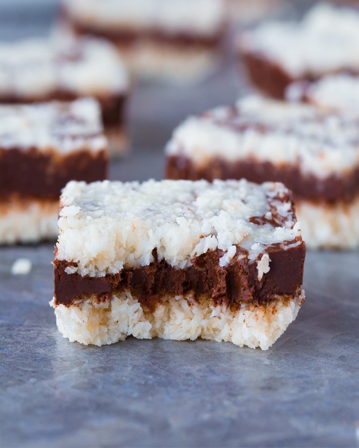 Healthy Chocolate Coconut Layer Fudge Bars Healthy Chocolate Coconut Layer Fudge Bars