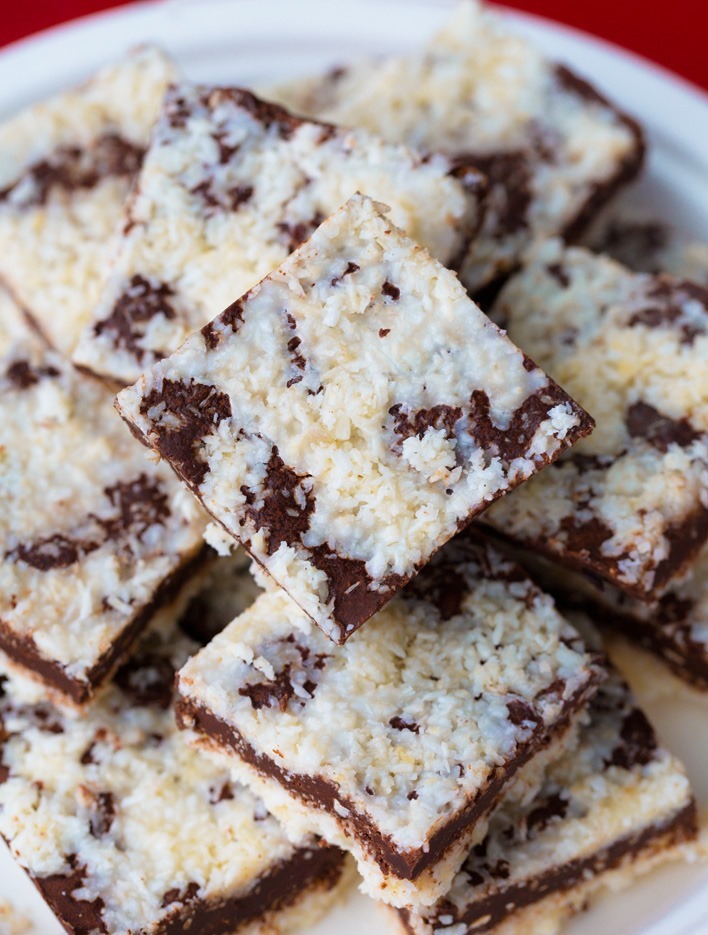 No Bake Vegan Chocolate Coconut Bars No Bake Vegan Chocolate Coconut Bars
