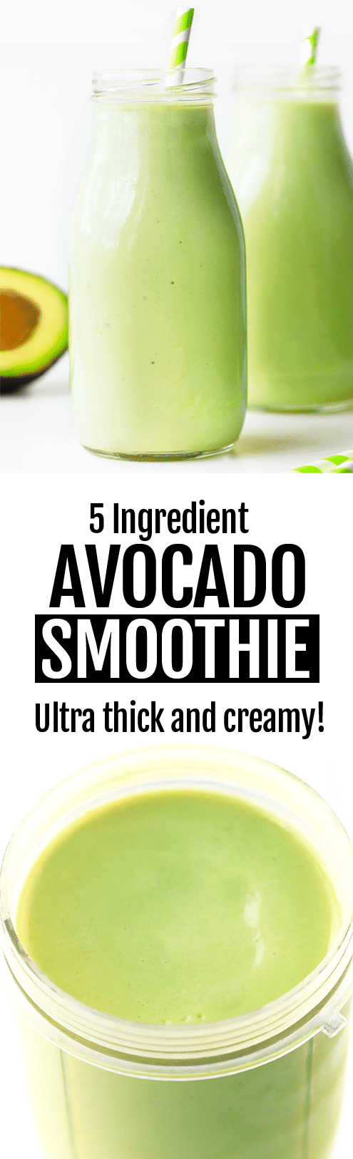Secretly Healthy 5 Ingredient Creamy Vegan Avocado Smoothie Recipe Secretly Healthy 5 Ingredient Creamy Vegan Avocado Smoothie Recipe