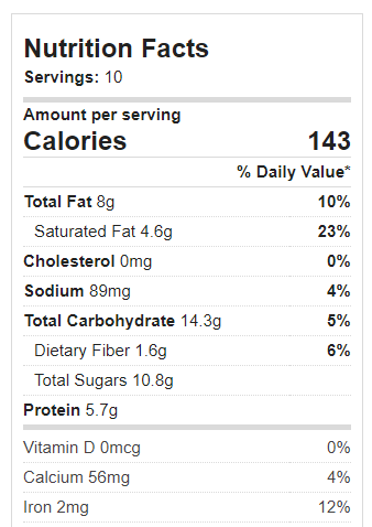 Chocolate Tofu Pie Nutrition Facts Chocolate Tofu Pie Nutrition Facts