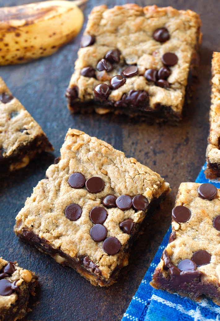 Gooey Banana Chocolate Chip Cookie Bars Gooey Banana Chocolate Chip Cookie Bars