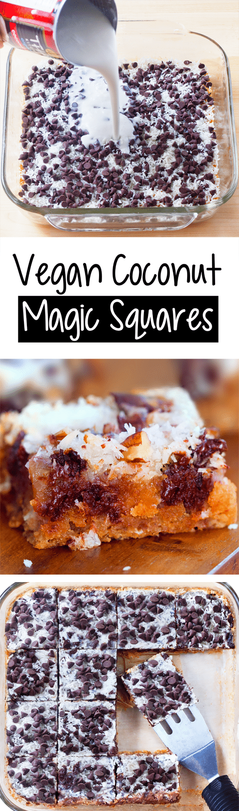 Vegan Coconut Magic Squares Recipe (7 Layer Bars) Vegan Coconut Magic Squares Recipe (7 Layer Bars)