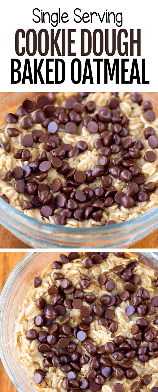 Chocolate Chip Cookie Dough Healthy Baked Oatmeal Recipe Chocolate Chip Cookie Dough Healthy Baked Oatmeal Recipe