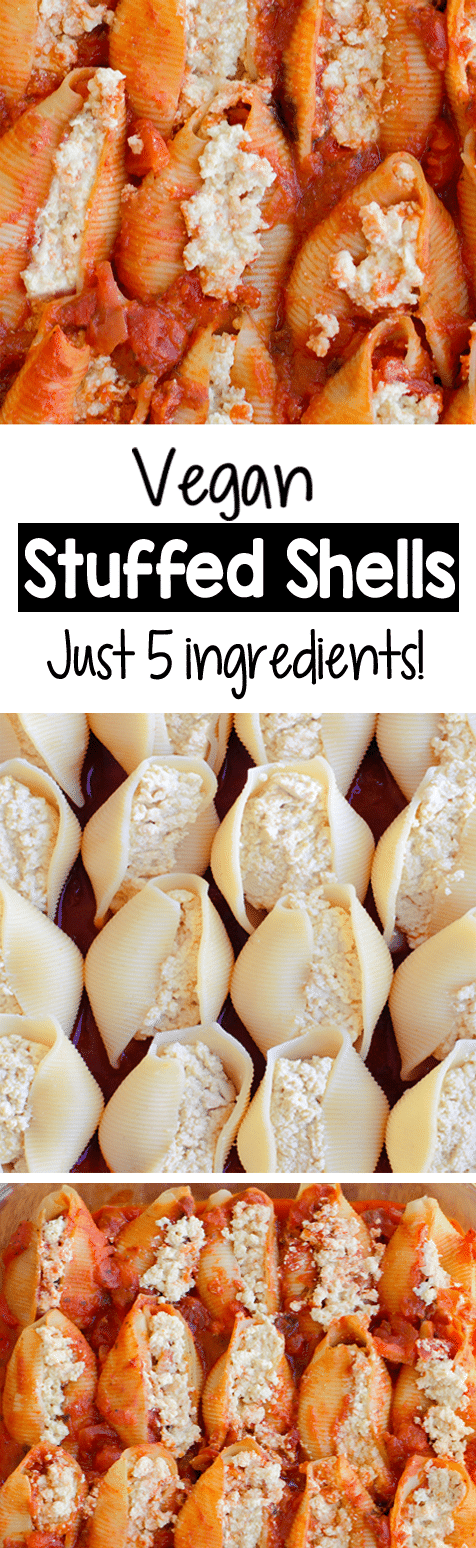 Easy Vegan Stuffed Shells For Dinner Easy Vegan Stuffed Shells For Dinner