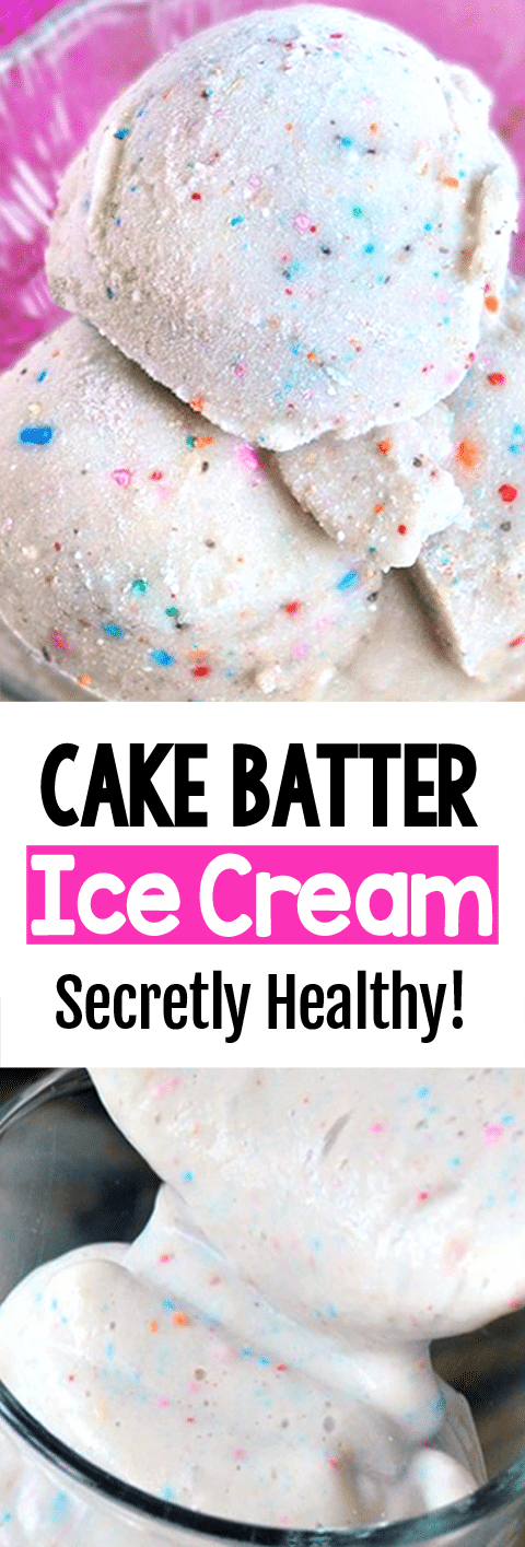 Secretly Healthy Birthday Cake Batter Ice Cream Secretly Healthy Birthday Cake Batter Ice Cream