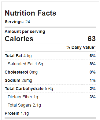 Snowball Cookie Nutrition Facts Snowball Cookie Nutrition Facts