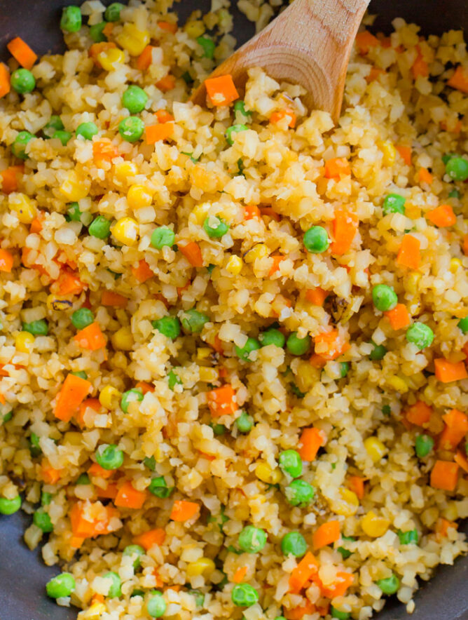 Keto vegetable fried rice