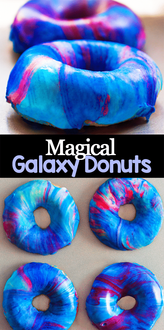 Cosmic Donuts With Rainbow Glaze Cosmic Donuts With Rainbow Glaze