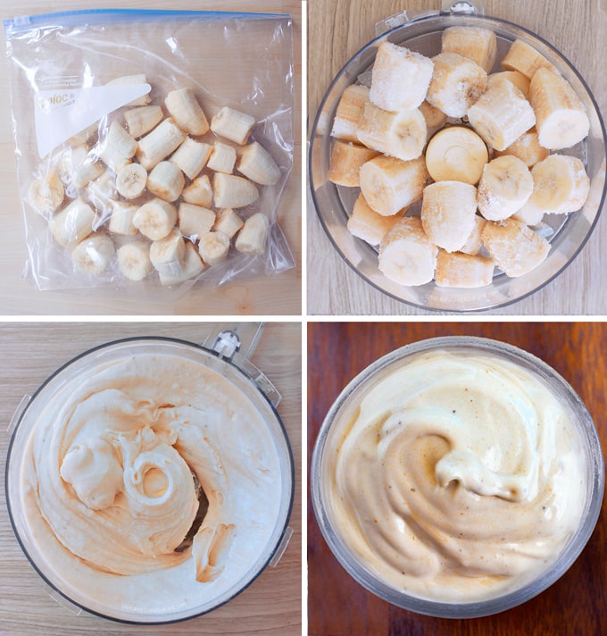 Banana Nice Cream Step By Step Banana Nice Cream Step By Step in food processor