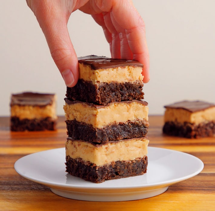 Three Layer Reese's Peanut Butter Brownies Three Layer Reese's Peanut Butter Brownies