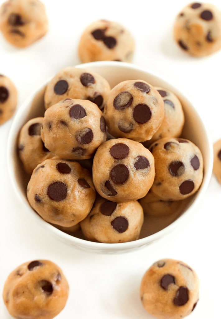 Chocolate Chip Cookie Dough Balls Chocolate Chip Cookie Dough Balls