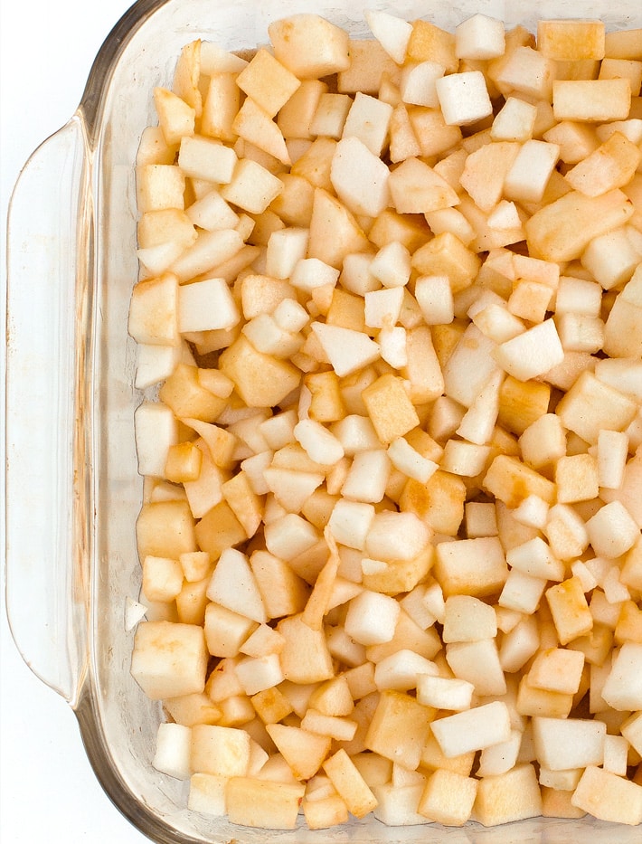 Cinnamon Diced Apples In A Pan Cinnamon Diced Apples In A Pan
