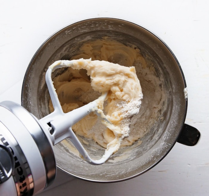Cookie Dough In Electric Stand Mixer Cookie Dough In Electric Stand Mixer