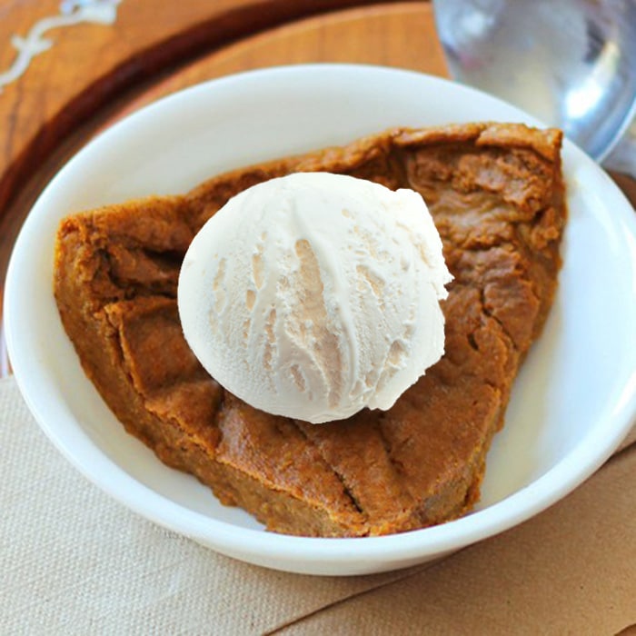Healthy Pumpkin Pie Recipe No Crust Healthy Pumpkin Pie Recipe No Crust with vanilla ice cream