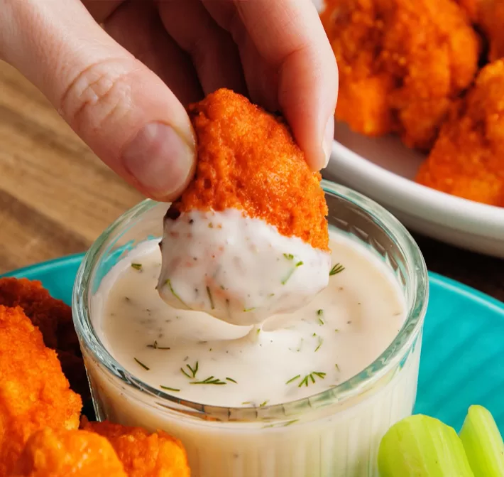 Healthy Cauliflower Buffalo Bites Healthy Cauliflower Buffalo Bites