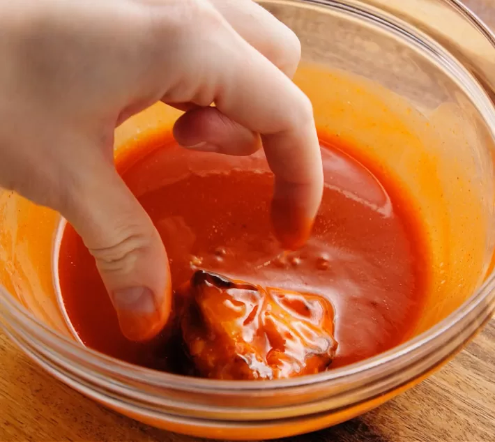 Roasted Cauliflower With Spicy Buffalo Sauce Roasted Cauliflower With Spicy Buffalo Sauce