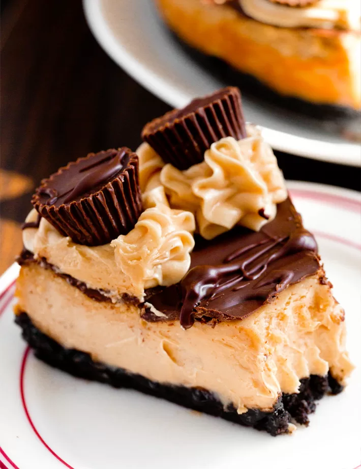 Peanut Butter Vegan Cheesecake Slice Peanut Butter Vegan Cheesecake Slice