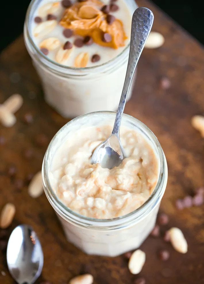 Peanut Butter Overnight Oatmeal Peanut Butter Overnight Oatmeal